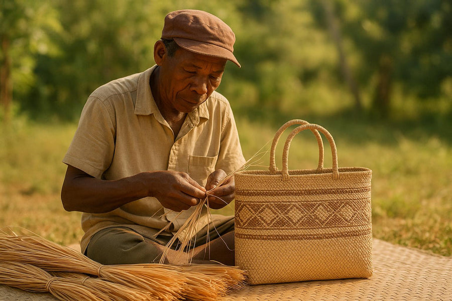 Madagascar's Traditional Weaving: From Plant to Travel Bag